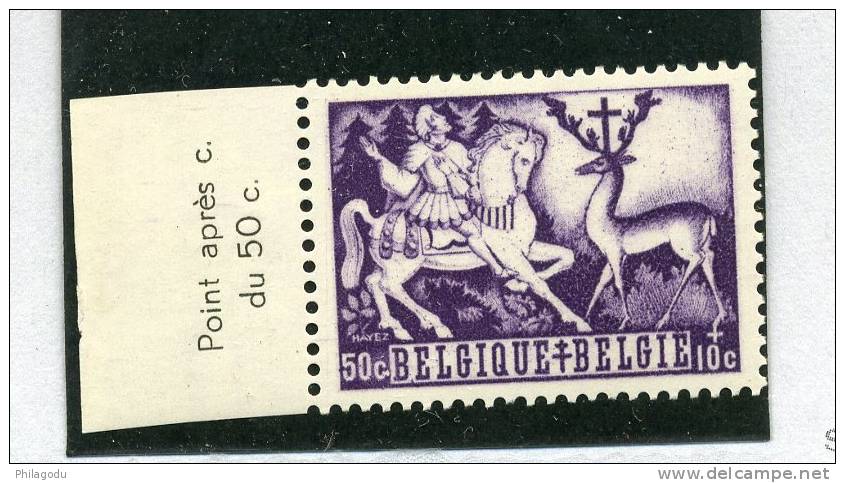Variété 655  De La Série LEGENDES 1944 ++  Postfris   COTE 15 E - Sonstige & Ohne Zuordnung