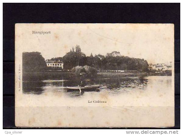 78 RANGIPORT (envs Gargenville) Bords De Seine, Chateau, Barque, Ed Girard, 1904, Dos 1900 - Gargenville