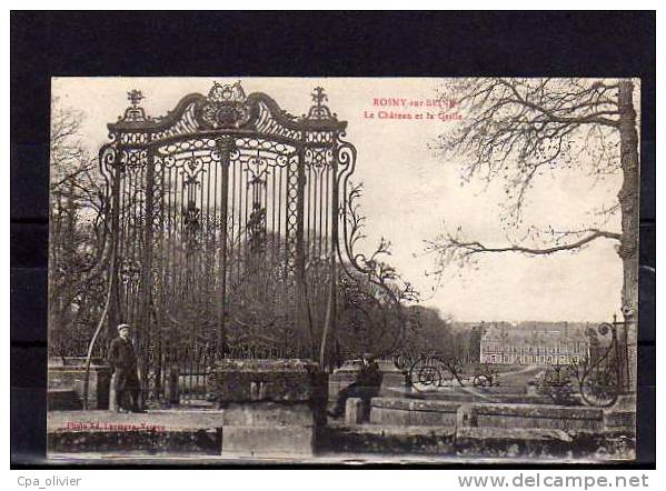 78 ROSNY SUR SEINE Chateau, Grille D'Entrée, Animée, Ed Lavergne, 1922 - Rosny Sur Seine