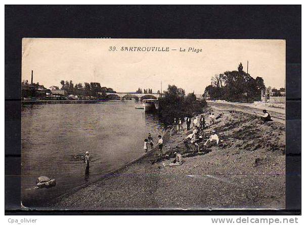 78 SARTROUVILLE Bords De Seine, Plage, Animée, Ed Abeille 39, 1930 - Sartrouville