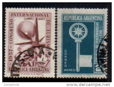 ARGENTINA   Scott #  C 68-9  F-VF USED - Luftpost