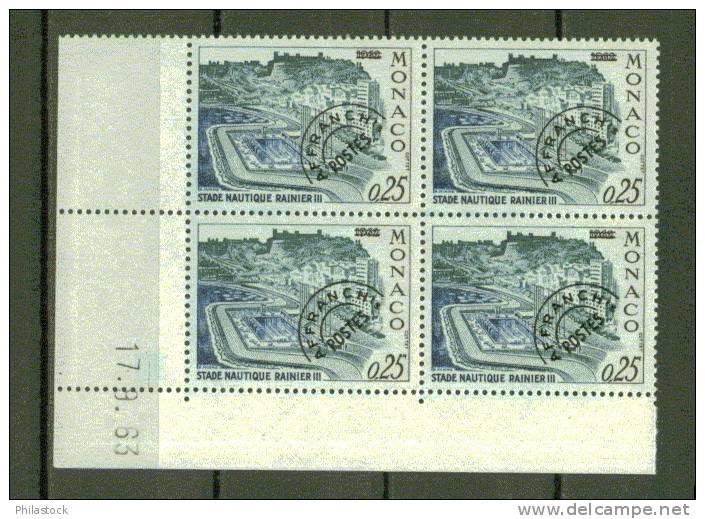 MONACO PREOS N° 25 ** Bloc De 4 Coin Daté - Precancels