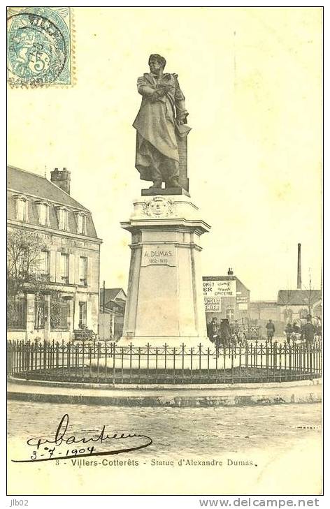 3 - Villers Cotterêts - Statue D'Alexandre Dumas - Villers Cotterets