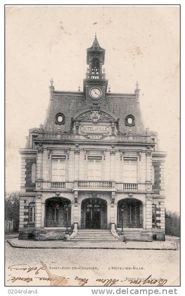 St Just En Chaussée  - L' Hôtel De Ville N°2 - Carte Précurseur - Saint Just En Chaussee