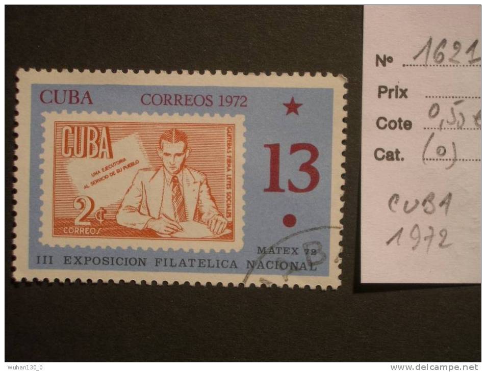 CUBA  (o)  De  1972      "  3eme Expo Philatélique Nationale  "     1 Val . - Gebruikt