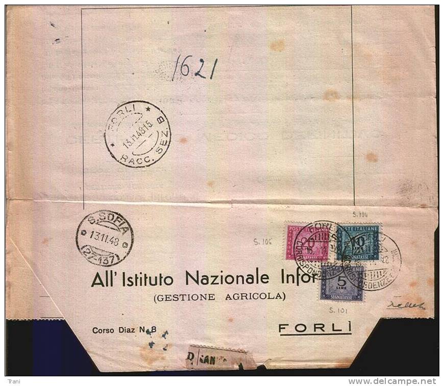 CERTIFICATO MEDICO - Anno 1948 - Postage Due