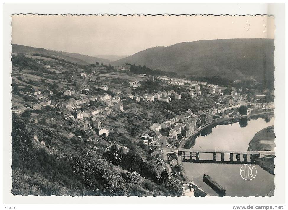 CPSM 08 MONTHERME (Ardennes) La Haute-Rowa Cachet Monthermé 26/07/1952 Pont Péniche - Montherme