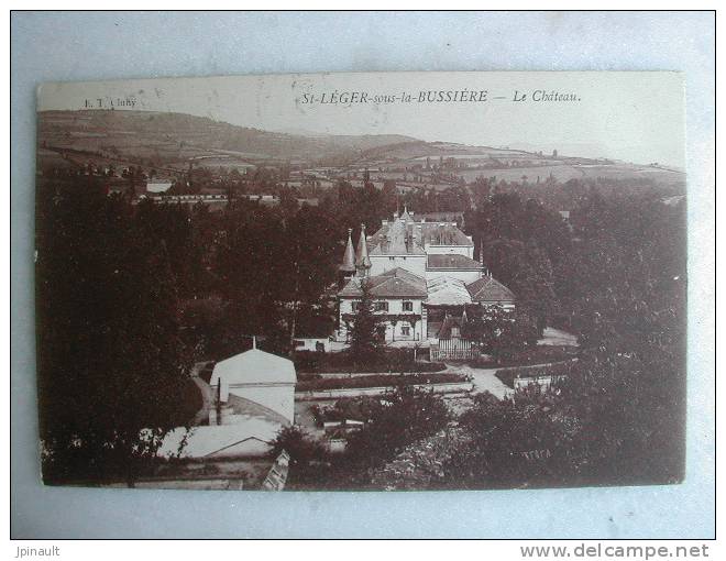 SAINT LEGER SOUS LA BUSSIERE - Le Château - Autres & Non Classés