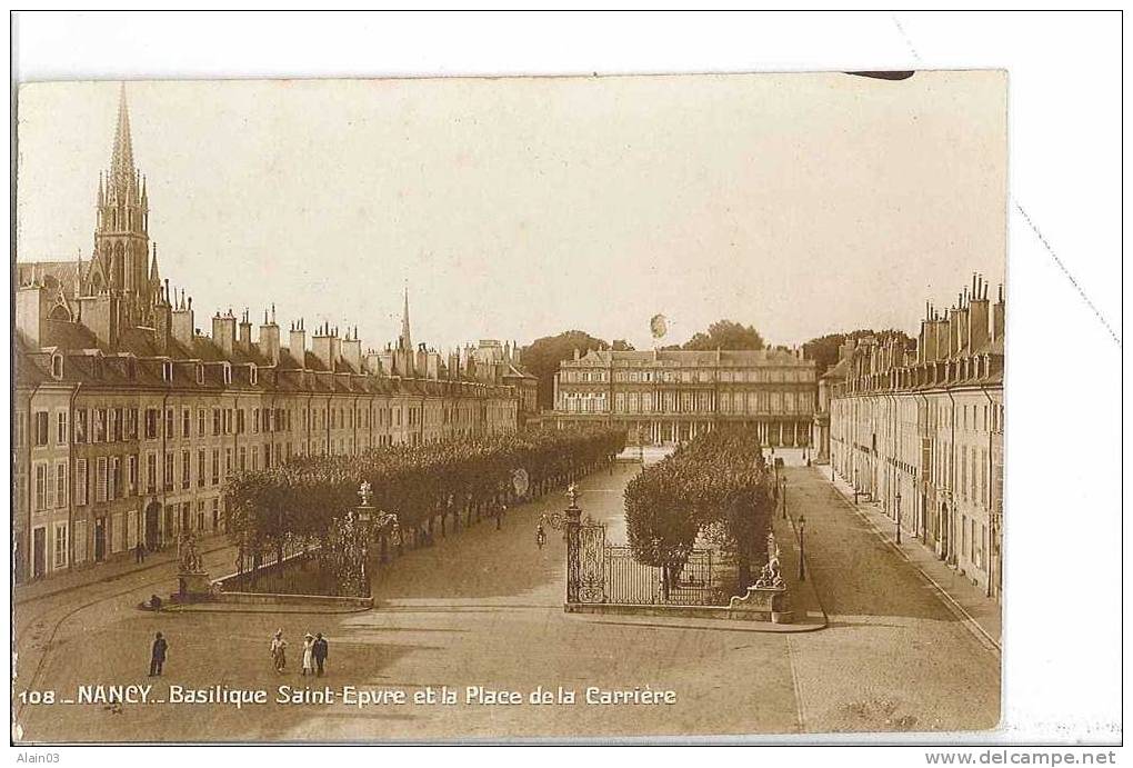 CPA - 54 - NANCY - Basilique Saint-Epvre Et La Place De La Carrière - N°108 Ed J. Fournier - Nancy - Nancy