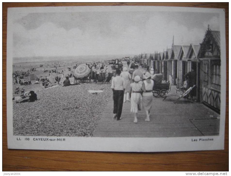 CPA Cayeux Sur Mer Saint Valery Sur Somme Abbeville 80 Picardie Planches Plage Landau - Cayeux Sur Mer