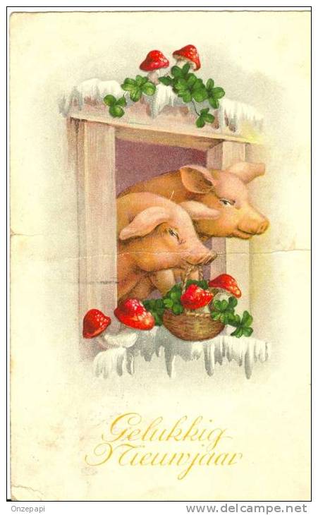 VARKEN - Themakaart Gelukkig Nieuwjaar - Schweine