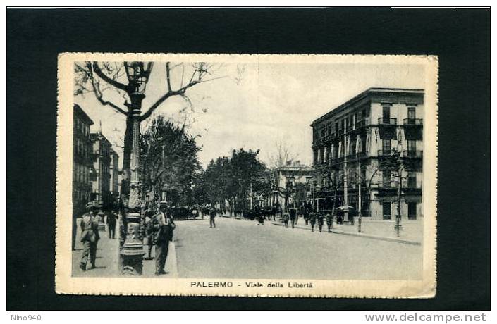 PALERMO - Viale Della Libertà - F/p - V:1928 - Animata - Palermo