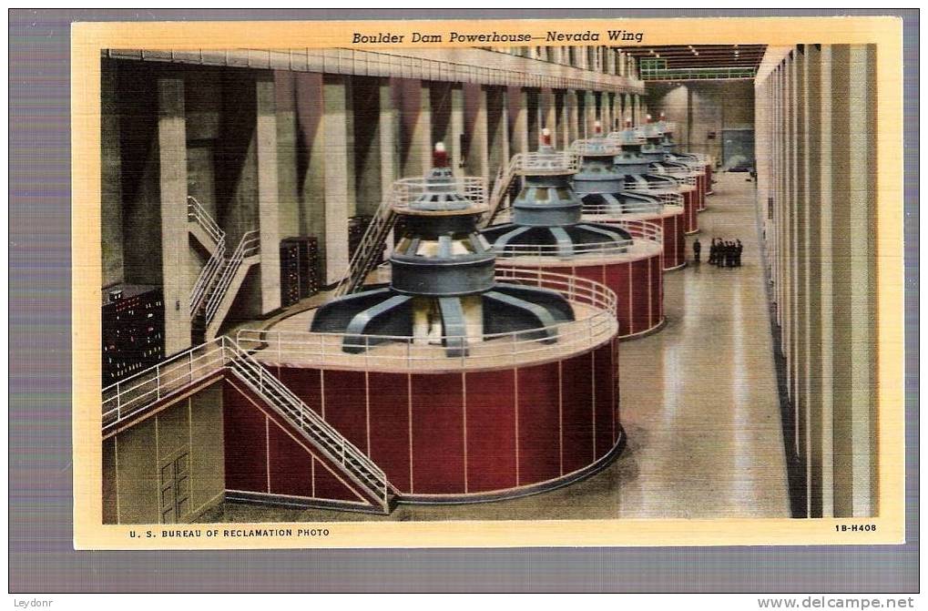 Boulder Dam Powerhouse - Nevada Wing - U.S. Bureau Of Reclamation Photo - Other & Unclassified