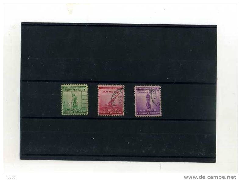 - ETATS UNIS 1941/50 .  TIMBRES DES ETATS-UNIS . 1942 - Usados