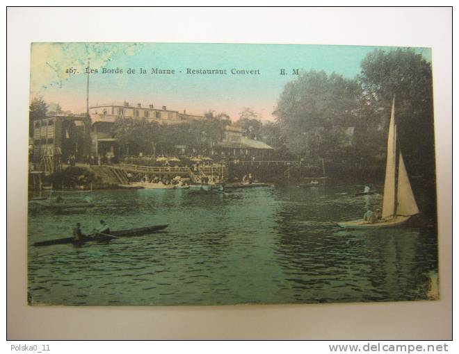 CPA   BORD DE MARNE  RESTAURANT COUVERT   VOILIER  BARQUE - Alfortville