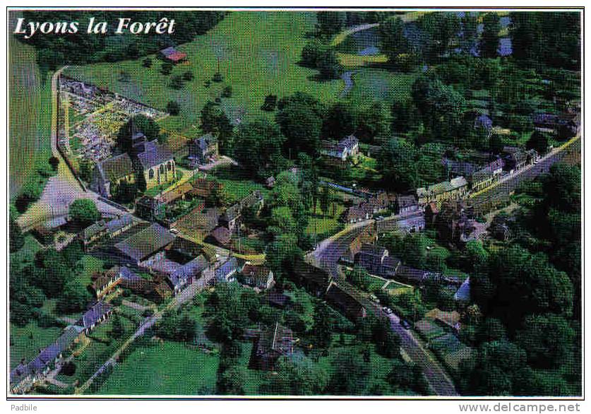 Carte Postale  27. Lyons-la-Forêt  Vue D´avion Trés Beau Plan - Lyons-la-Forêt