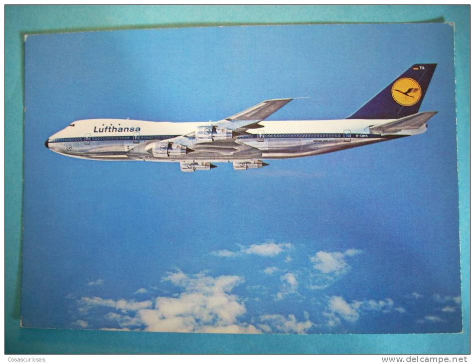 R.8577  LUFTHANSA BOEING JET 747  AVION AERLINE  AÑOS 60/70  MAS EN MI TIENDA - 1946-....: Moderne