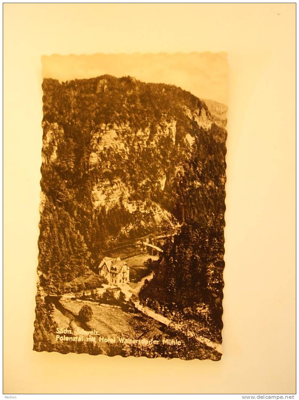 Hohnstein -Polenztal Mit Hotel Waltersdorfer Mühle - Cca 1960´s   VF   D37087 - Hohnstein (Sächs. Schweiz)