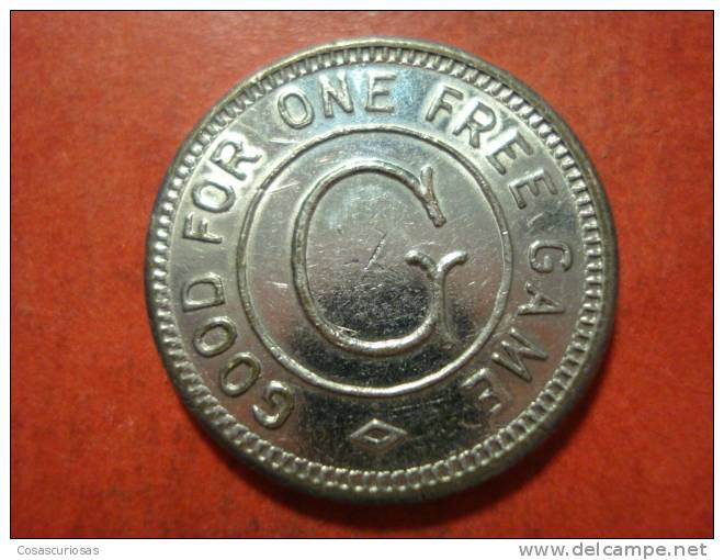 3341 UNITED KINGDOM   TOKEN FOR MACHINE    AÑO / YEAR  CIRCA  1930 - Profesionales/De Sociedad