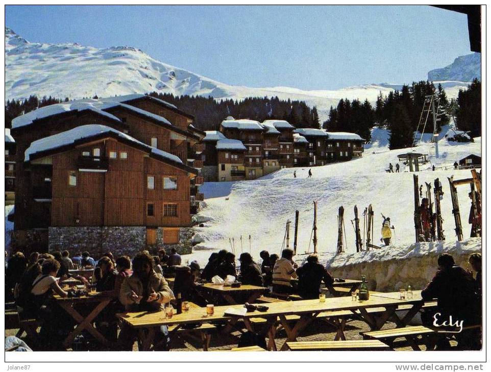 CPM      73         VALMOREL  1984     HAMEAU DES CREVE COEUR   DEPART DES PISTES VERS LE GOLLET - Valmorel