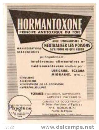 Jolie CP Ancienne 64 Morlaas Morlas Porche De L'Eglise - Pub Hormantoxone Labo Phygiène Médicament Maladie Santé - Morlaas