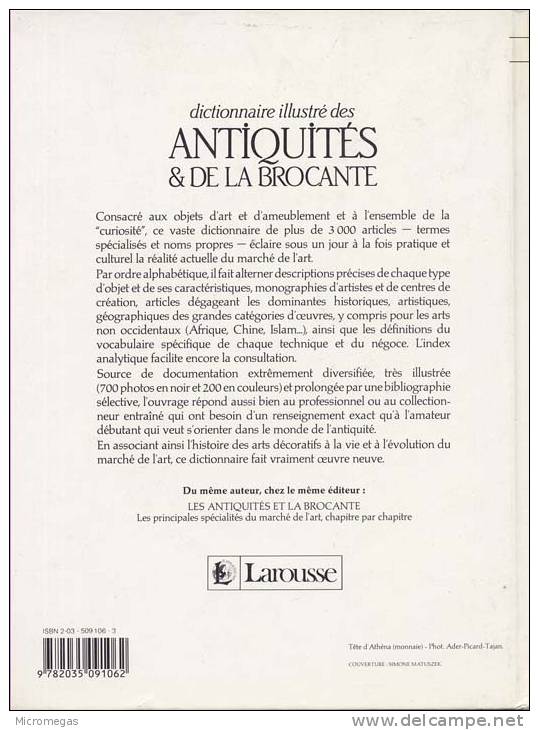 Jean Bedel : Dictionnaire Illustré Des Antiquités & De La Brocante - Diccionarios