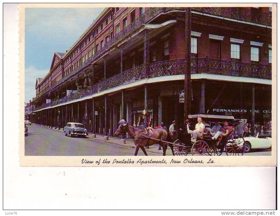 NEW ORLEANS  -  VIEW OF THE PONTALBA APARTMENTS - New Orleans