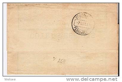 Por065a/ - PORTUGAL - Drucksache (Imprime) Lius I (grau/gris) 1891 Nova De Gaya - Lettres & Documents