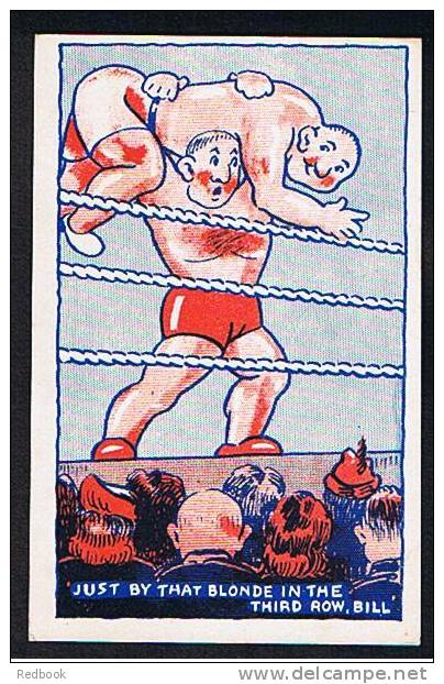 Comic Sport Postcard Wrestling - Ref 238 - Ringen