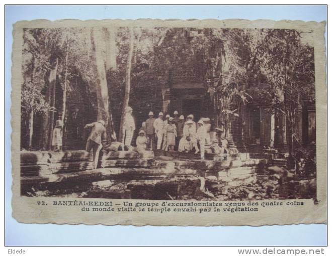 Banteai Kedei Groupe Excursionnistes Etat Moyen 1923 - Cambodja