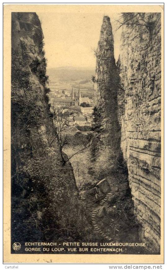 ECHTERNACH-GORGE DU LOUP - VUE SUR ECHTERNACH - Echternach