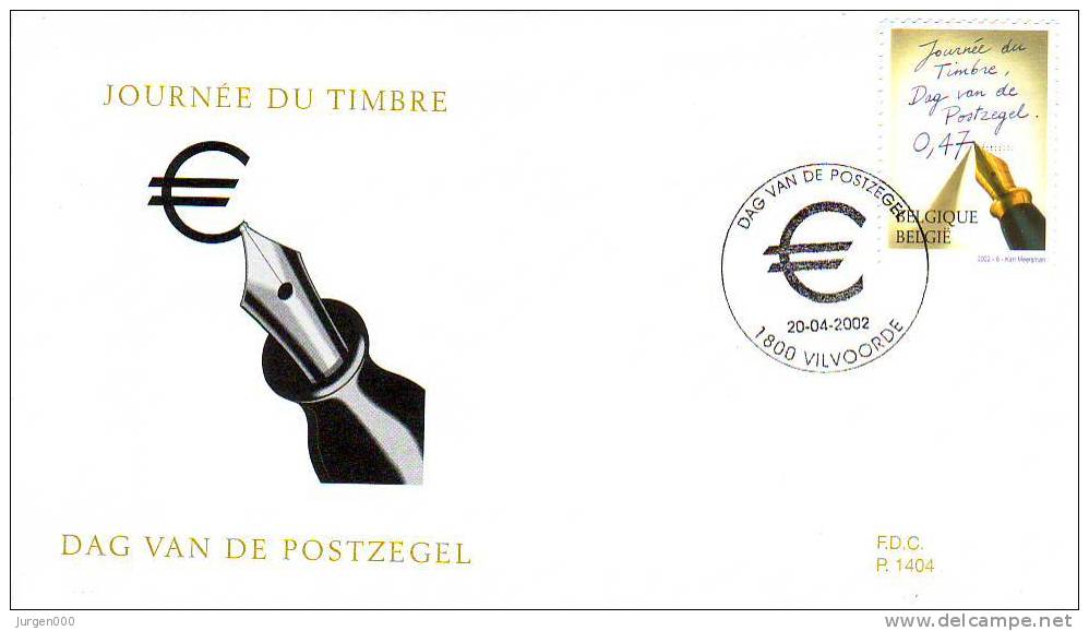 FDC Belgium-Belgique, Nr 3063 (2661) - Stamp's Day