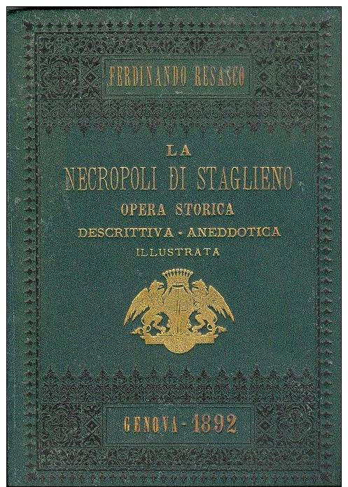 GENOVA 1892-------LA NECROPOLI DI STAGLIENO---- Arte Scultura - Arte, Antiquariato