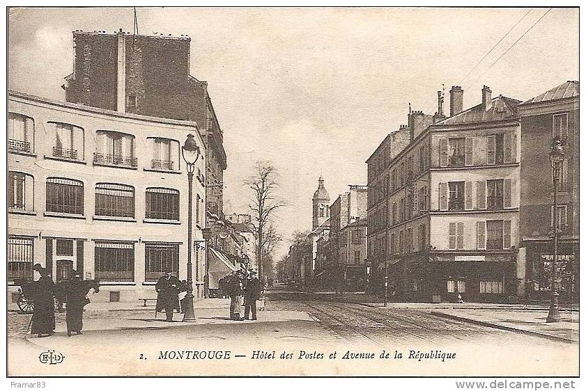 Montrouge -  Hotel Des Postes Et  Avenue De La République - Montrouge