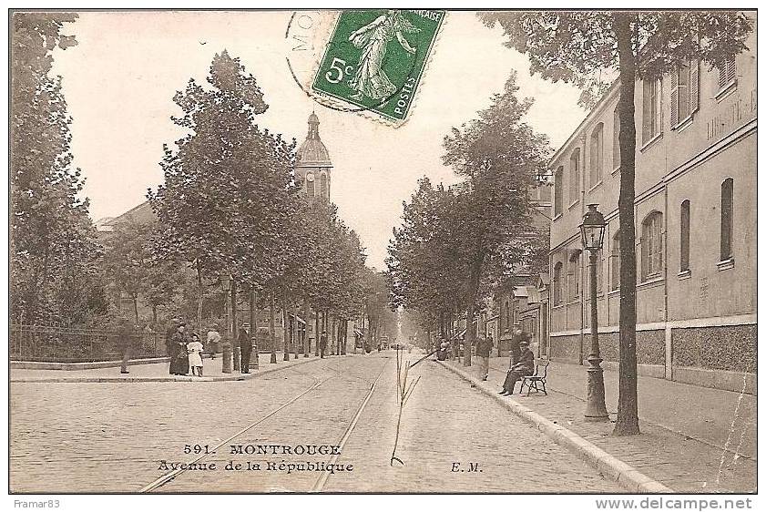 Montrouge -  Avenue De La République  ( Animée ) - Montrouge