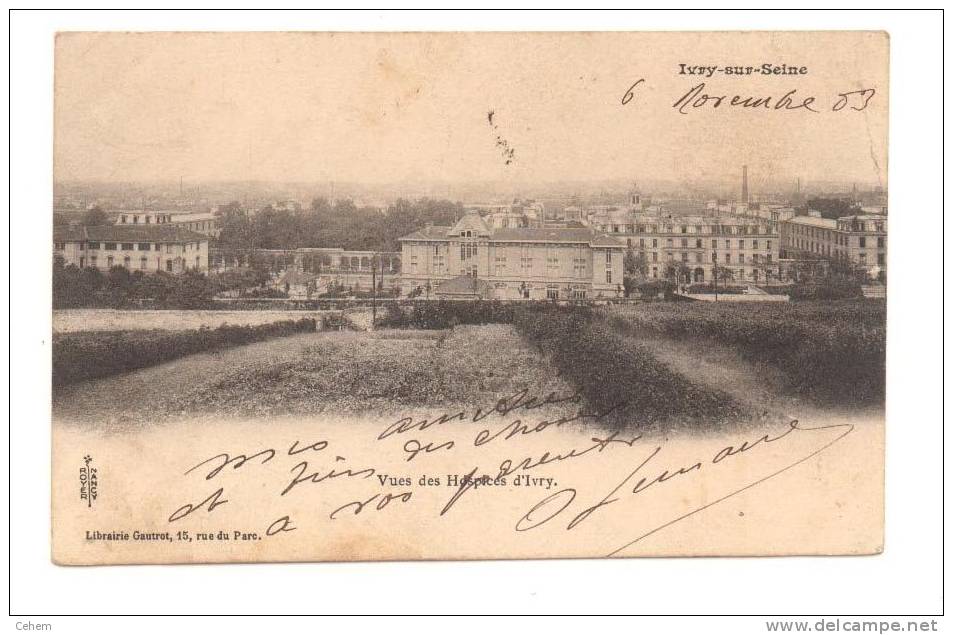 IVRY SUR SEINE 94 VUE DES HOSPICES VAL-DE-MARNE - Ivry Sur Seine