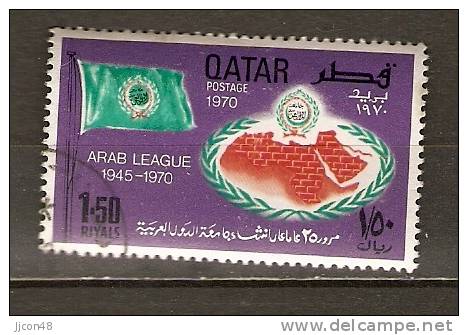 Qatar 1970 25th Ann.of Arab League 1r.50 (o) - Qatar