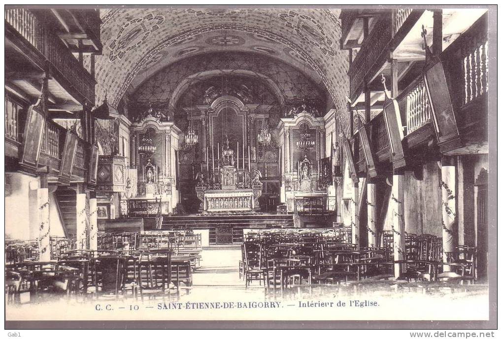 64 --- Saint - Etienne - De - Baigorry --- Interieur De L´Eglise - Saint Etienne De Baigorry