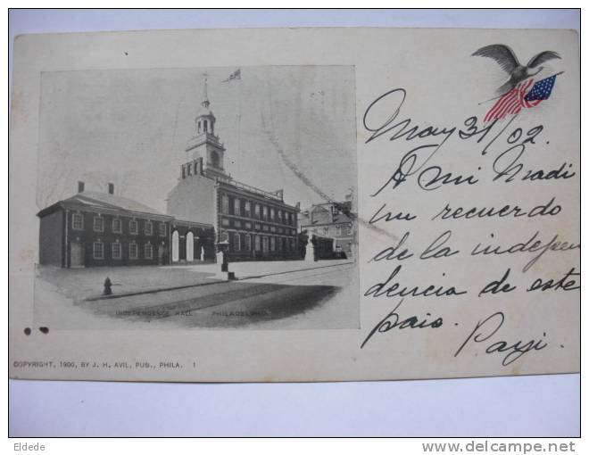 Private Mailing Card  Independance Hall Philadelphia  1902 - Philadelphia