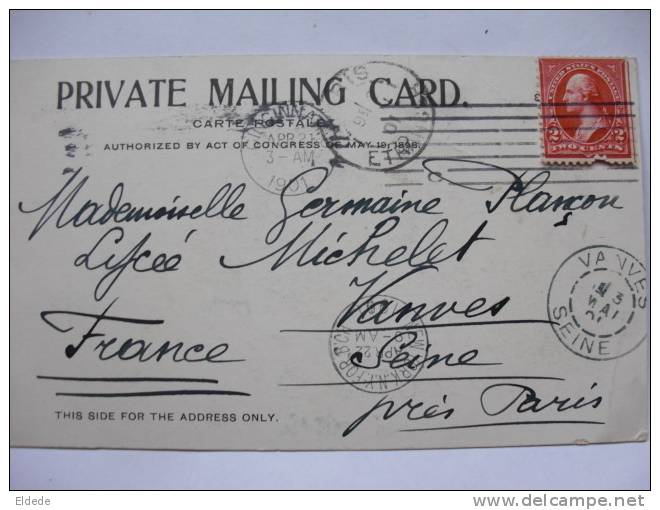 Private Mailing Card  Ohio River From Eden Park 1901 Condition Medium - Cincinnati