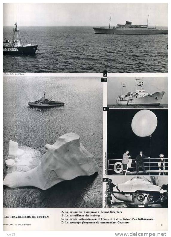 - LES TRAVAILLEURS DE L´OCEAN . LA DOCUMENTATION PHOTOGRAPHIQUE  1960 . - Sonstige & Ohne Zuordnung