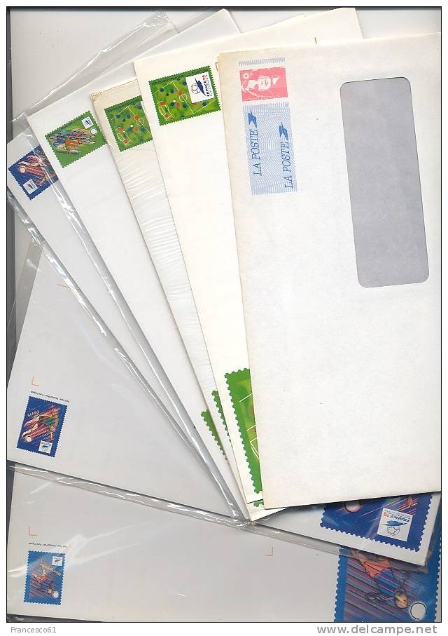 FRANCIA FRANCE 20 LETTRE Enveloppes Pre-timbrees - Collezioni & Lotti: PAP & Biglietti