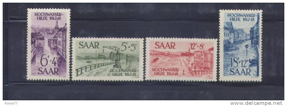 PA292 - SARRE , Pro Inondati Serie 244/247  *** - Unused Stamps