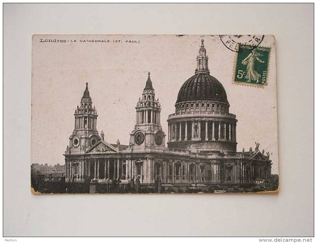 Londres Le Cathédral (St.Paul) - London -French Postcard    -cca 1907       F  D37190 - St. Paul's Cathedral