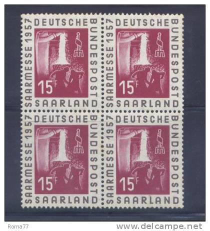PA305 - SARRE ,  Fiera Della Sarre Serie 382  ***  Quartina - Unused Stamps