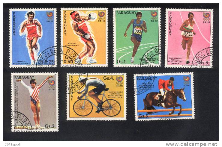 Jeux Olympiques. 1988  Paraguay   Cyclisme, Athlétisme, Boxe, Gymnastique, Hippisme - Sommer 1988: Seoul