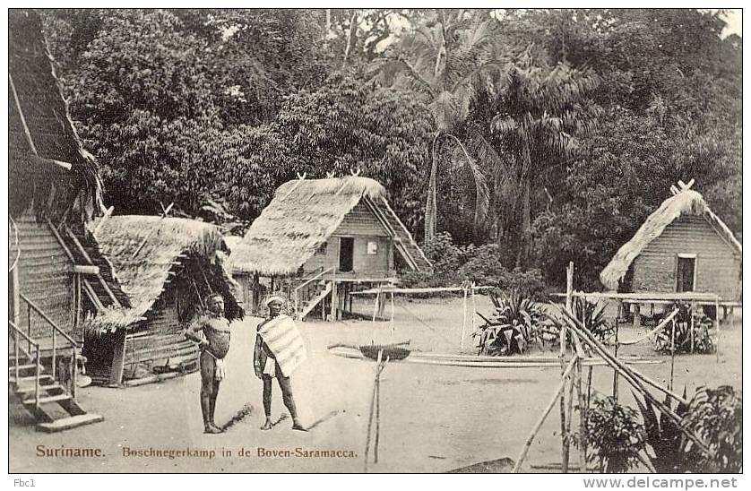 CPA: Surinam - Boschnegerkamp In De Boven-Saramacca - Surinam