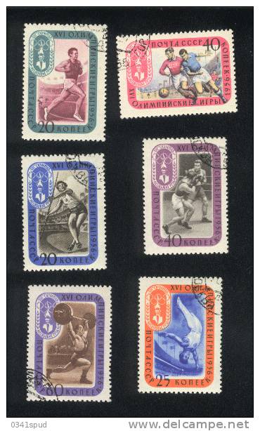 Jeux Olympiques 1956  Russie   Athlétisme, Boxe, Football, Gymnastique, Haltérophilie - Ete 1956: Melbourne