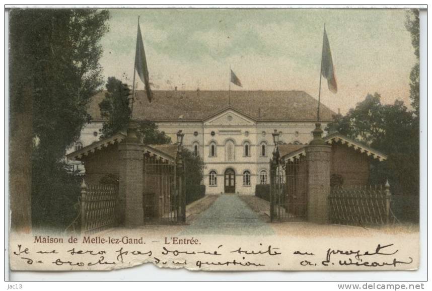 L700 - Belgique - Maison De Melle-lez-Gand - L'Entrée - Carte Précurseur - Melle