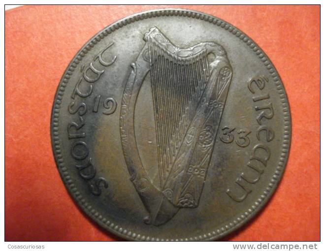 3623 EIRE IRELAND IRLANDA  ONE PENNY  GALLINA POULE ANIMAL       AÑO / YEAR  1933    VF- - Irlande